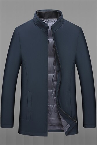 羽绒服男士外套冬季2023年新款立领加厚爸爸冬装外套J619-P260图片