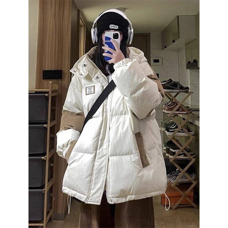 网络图现货 拼接灯芯绒棉衣外套保暖面包服外套 RF03-P98图片