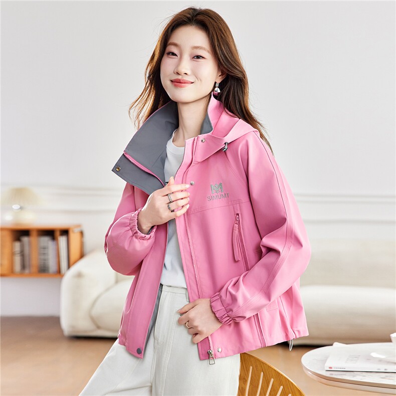 现货！2026年春季外套女短款休闲设计感上衣，女装短外套，沐七七