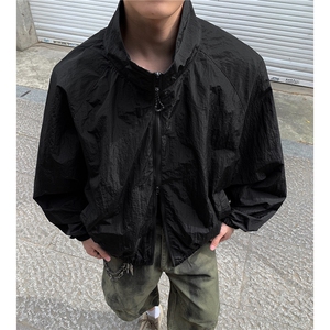 迷彩尼龙防晒衣外套男夏季薄款速干防晒夹克D428黑白P55 迷彩P65图片