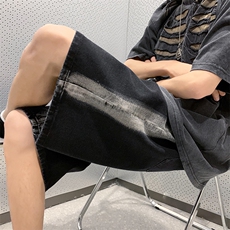 工艺牛仔裤短裤B342-DK1213-P45控58，男装牛仔裤，电商B342
