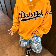 春季卫衣男生宽松休闲外穿潮流贴标圆领上衣体恤衫，男装卫衣，星座716-3