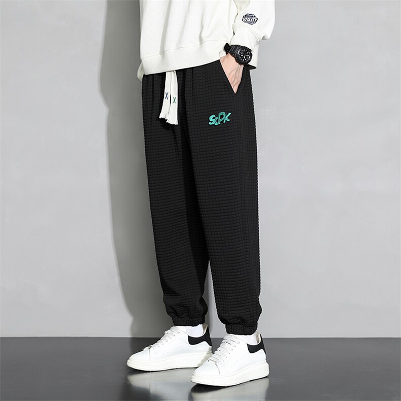 M-8XL2025秋季新款大码束口百搭长裤卫裤109-K68-P50,男装休闲裤,星座109-1