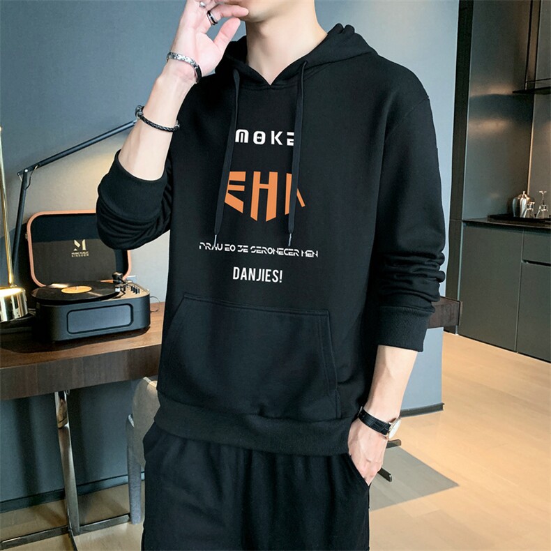 卫衣男春秋季韩版运动休闲潮流青少年连帽衣服DF173T图片