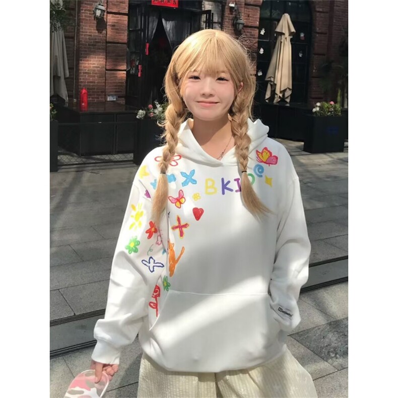 WE1735-P46 美式连帽卫衣男高级感图片