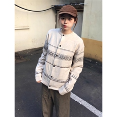 网图现货美式宽松提花毛衣男女M87P60，男装针织衫/毛衣，星座205-3