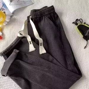1506-1/K10231/P29.5牛仔裤男潮港风气质水洗宽松直筒青春流百搭图片