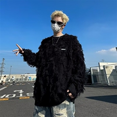 针织衫毛衣男女韩版潮流宽松百搭个性帅2024秋冬ins外套MZ439-P48，男装针织衫/毛衣，星座412-2
