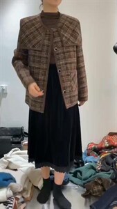 格子夹外套,其它,卡薇尔