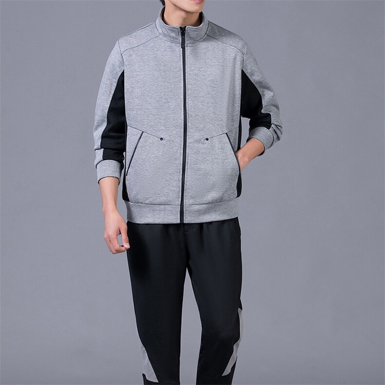 运动套装中年男士2023春季套头衫外套长裤卫裤休闲服装跑步两件套,男装休闲套装,电商B212（原钱塘6029）