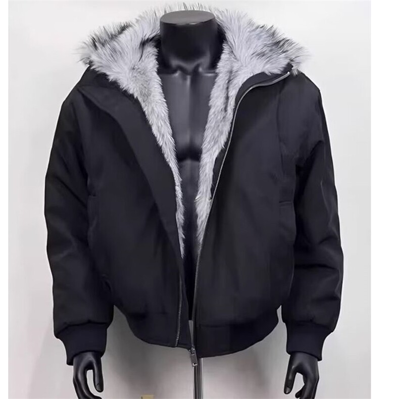 cleanfit毛领工装夹棉外套男款冬季短款保暖棉服座山雕棒球服夹克图片