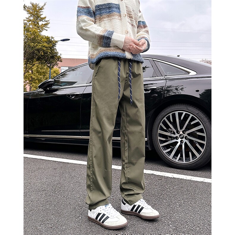 A178-XK60015-P24中厚款秋冬季（抽绳版）高品质抖音小脚裤,男装休闲裤,电商A178