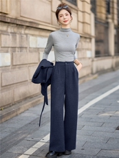 2026春季时尚西装马甲阔腿裤套装女装秋冬通勤气质职业穿搭三件套，女装套装/套裙，众宇琦