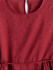 时尚宽松休闲新中式提花系腰带衬衫暗花短款小衫女，女装衬衫，水衣源