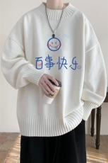 半高领毛衣男士大码针织衫男毛线衣男M18183-P45加绒款-P65，男装针织衫/毛衣，电商A040