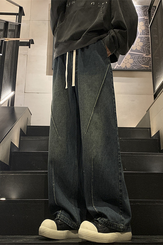 秋季新款打褶牛仔裤XZ604-KN20-P65控78,男装牛仔裤,星座604