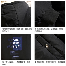 控128加绒面包服男大码羊羔毛棉衣男MY16345-P100，男装棉衣，电商A040A