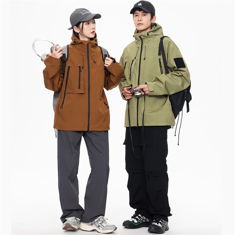无影墙连帽冲锋衣情侣外套防风防水登山服夹克男JH-JK91-P43,男装夹克,星座717