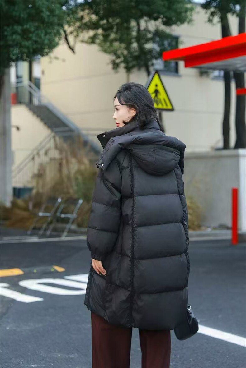 2025年秋季拉链常规长袖立领中长款羽绒服时尚百搭,女装羽绒服,禾雯电商供货