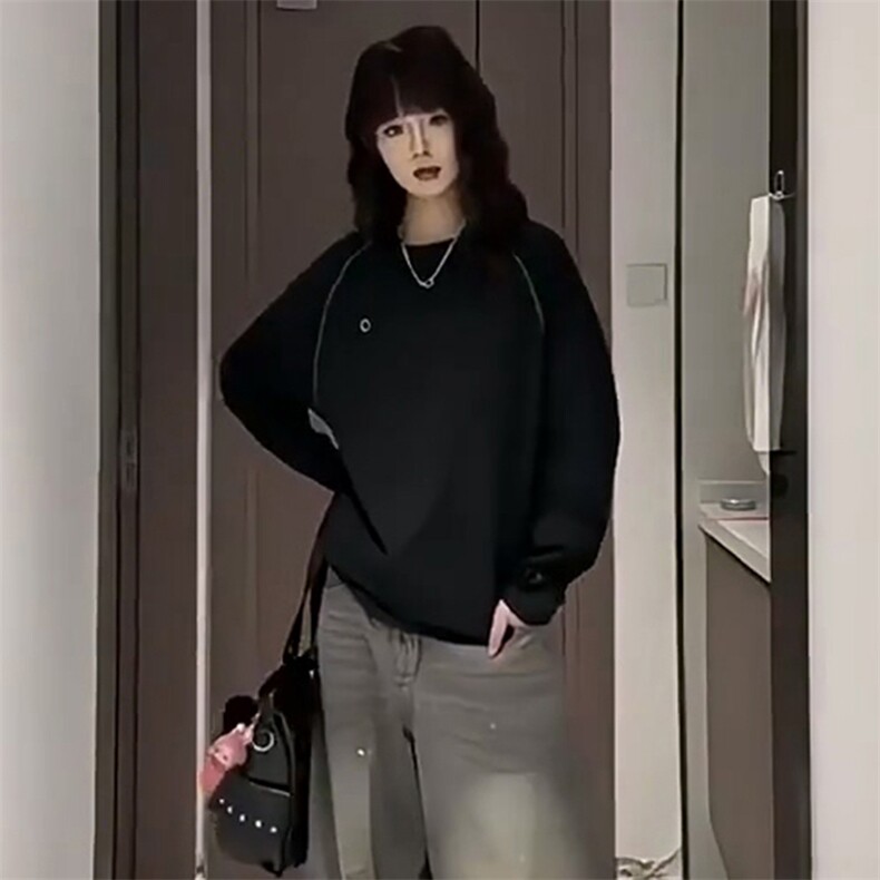 美式高街解构工艺速干长袖T恤男女款防晒罩衫户外运动潮牌骑行服,男装防晒衣,电商A486