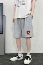 HD74257-P22华夫格短裤男大码宽松五分裤男直筒中裤，男装休闲裤，电商A040