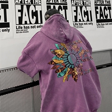 美式潮牌重磅水洗做旧连帽卫衣力推大码男XZ517A-2-Y7761-P68，男装卫衣，星座517A-2