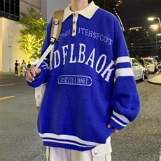男秋冬季新款潮韩版百搭情侣毛衣POLO毛衣MY126P45，男装针织衫/毛衣，星座1116-2