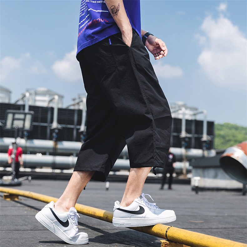 2024夏季新款日系外景大码印花束脚七分裤M-5XHK174-特P25,男装牛仔裤,电商A022