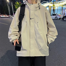 A950-P60春秋季新款冲锋衣外套男士2023潮牌连帽防风夹克上衣，男装夹克，星座512-6