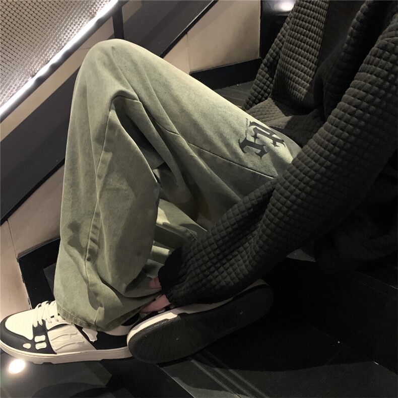 k1013-p50-控68M-5XL美式高阶黄泥拉链宽松大码牛仔裤cityboy,男装牛仔裤,星座116