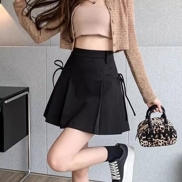 不规则西装半身裙子女春装2025年新款半裙a字百褶短裙小个子穿搭，女装西装，星座1210-1