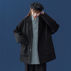 ！春新品个性宽松落肩情侣西装休闲西服外套XZ02P75控98，男装西服，A247A