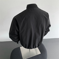 秋季大码外套美式潮牌高级感宽松立领夹克上衣JK02530-P75，男装夹克，星座308B-2