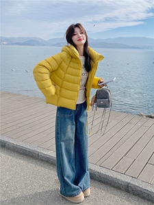 【现货】2025年冬季90白鸭绒短款连帽羽绒服2588款P295K398图片