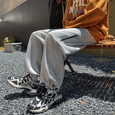 22秋新款宽松港风运动束脚百搭情侣长裤B266-X830-P60，男装休闲裤，星座B257-1