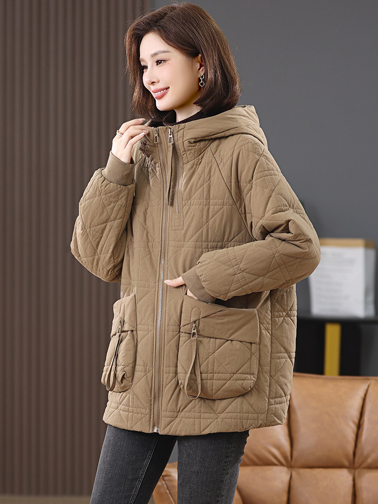 棉衣棉服女2024新款冬季加厚包扣夹棉外套,女装棉衣/棉服,忆绮罗