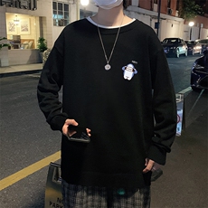 M67167-P45加绒款-P65圆领毛衣男大码针织衫男毛线衣线衫，男装针织衫/毛衣，电商A040