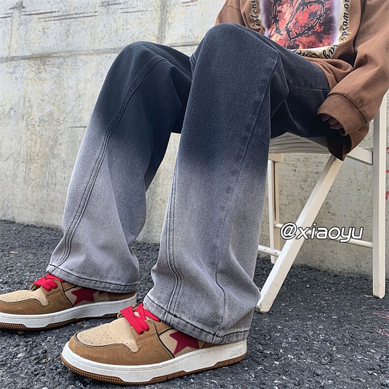 XZ616早秋新款重磅破缝设计感休闲水洗渐变牛仔裤TY501P55控68,男装牛仔裤,星座512A（原616）