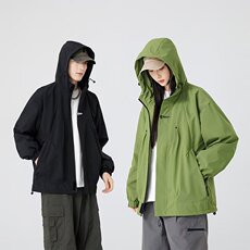 冲锋衣外套男秋季2025新款户外登山服潮牌休闲工装夹克W6621-P47，男装夹克，星座412-1