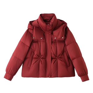 超好看短款羽绒服女2025冬新款时髦洋气白鸭绒外套图片