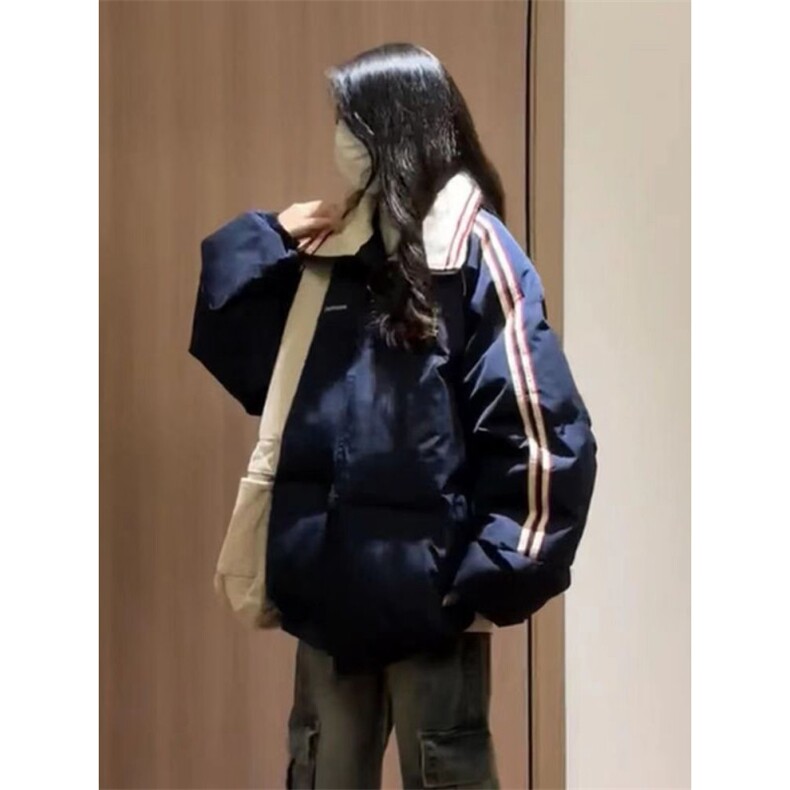 羽绒棉服2025新款冬季学院风棉衣外套加厚保暖棉袄2501-P95网络图,男装棉衣,电商B245