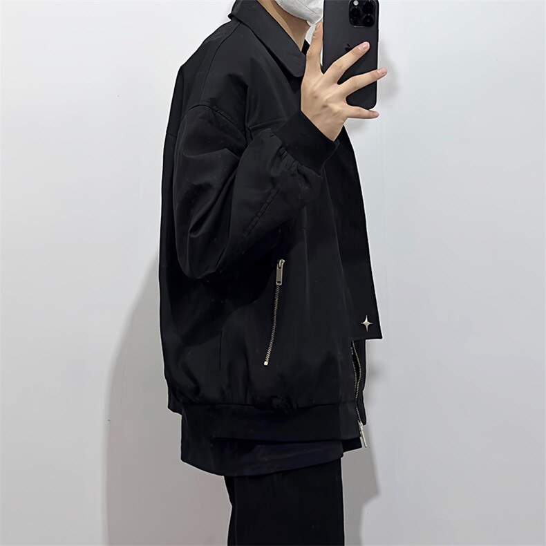 B221美式ins高街暗黑金属感宽松休闲外套上衣SY2303-P90控118,男装夹克,电商B221