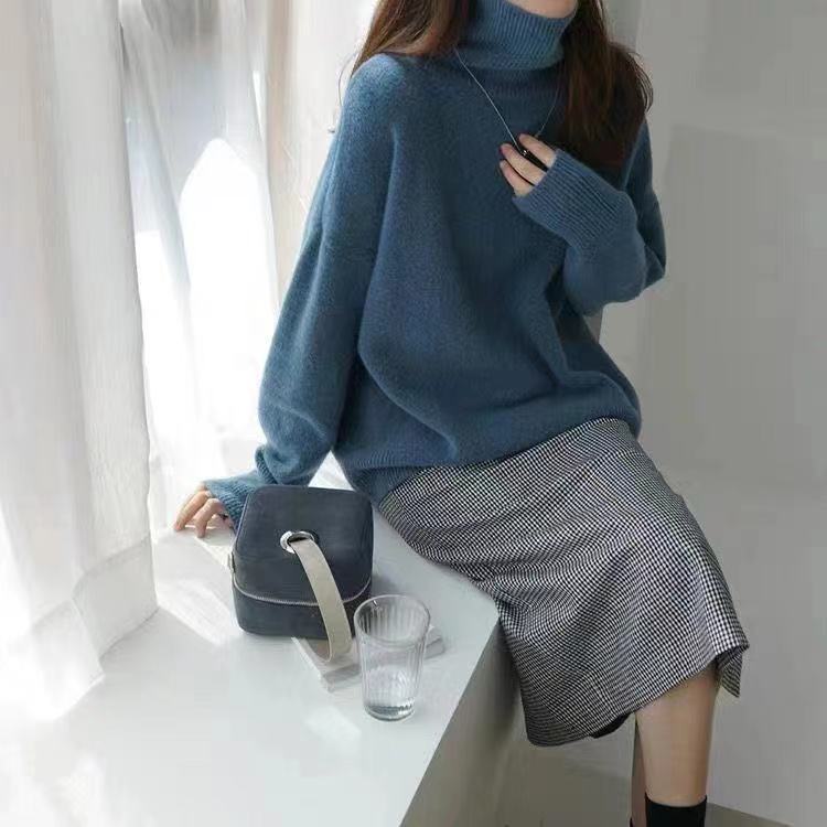 2024秋冬新款羊毛女士挎包七针加厚高领羊毛衫,女装羊毛衫,胜酷羊绒