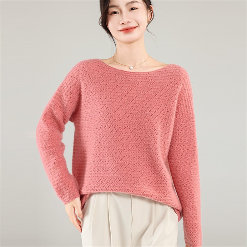 35%羊绒衫秋冬季新款舒适时尚百搭女式宽松长袖打底毛衣,女装羊绒衫,琳尚羊绒