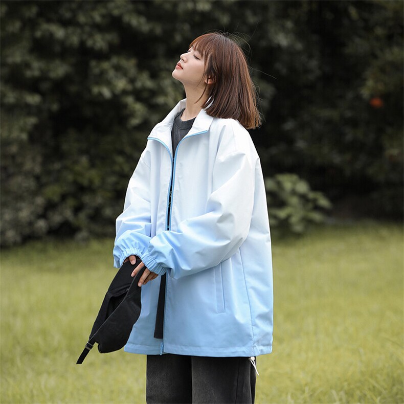 秋季宽松两面穿夹克男渐变立领上衣外套DSA157B-JK7906-P68,男装夹克,电商A157B