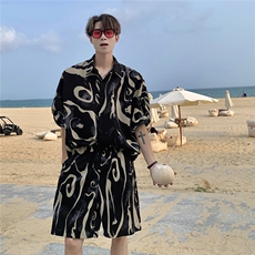 泼墨套装TZ77808特P45衬衫DCS77809特P27DK77810特P18套装控88，男装衬衫，星座227-7