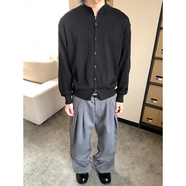 简约高级感 韩系氛围感针织开衫男女同款M856-P75图片
