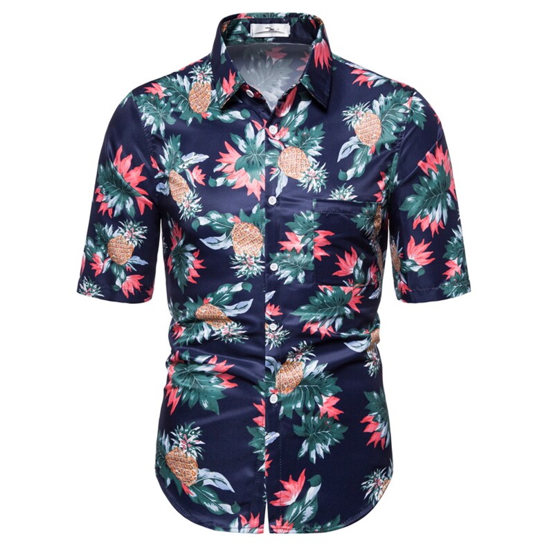 2020男士短袖花衬衫夏季新款1316-2021，男装衬衫，星座1502-1