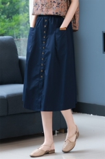 2025年夏季新款韩版休闲百搭半身裙遮肉显瘦，女装半身裙，简韵佳