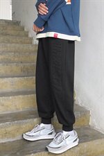K719-P55秋冬港风凹凸压花运动裤男个性大码宽松直筒裤男潮流，男装休闲裤，电商B369（原A024）